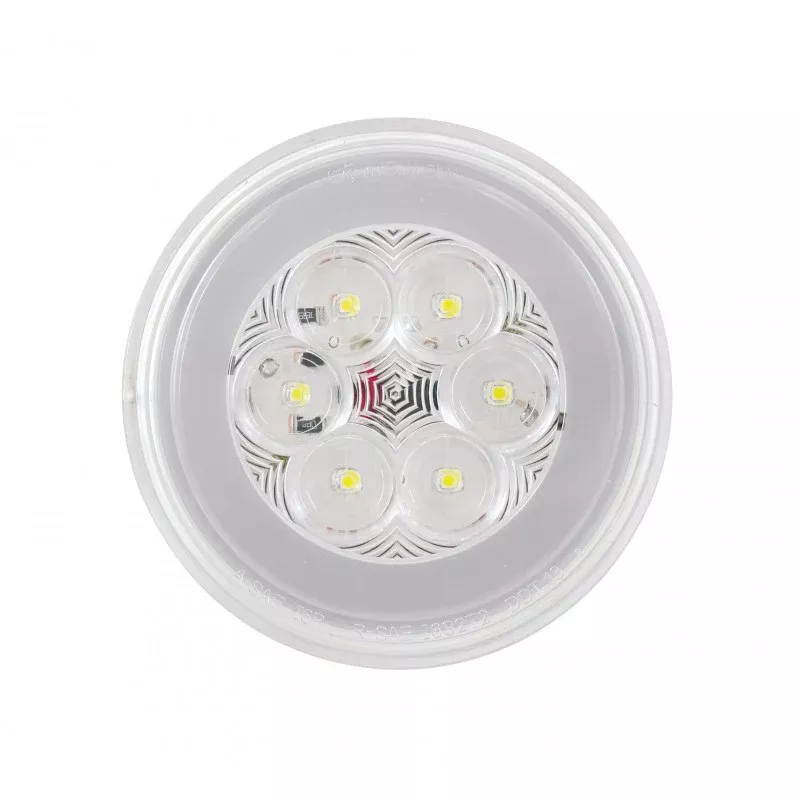 “Halo” White 4″ round 21 diode LED backup/reverse light