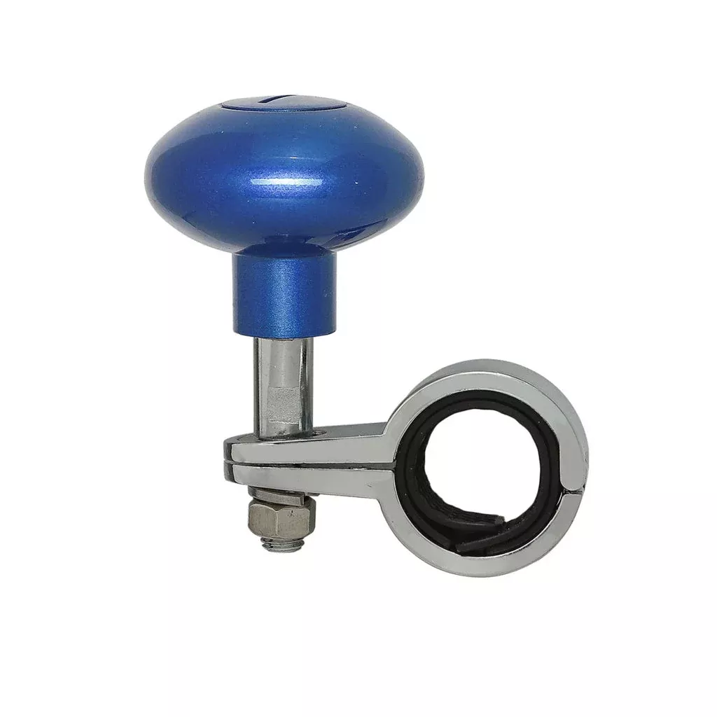 “Indigo Blue” plastic steering wheel spinner knob