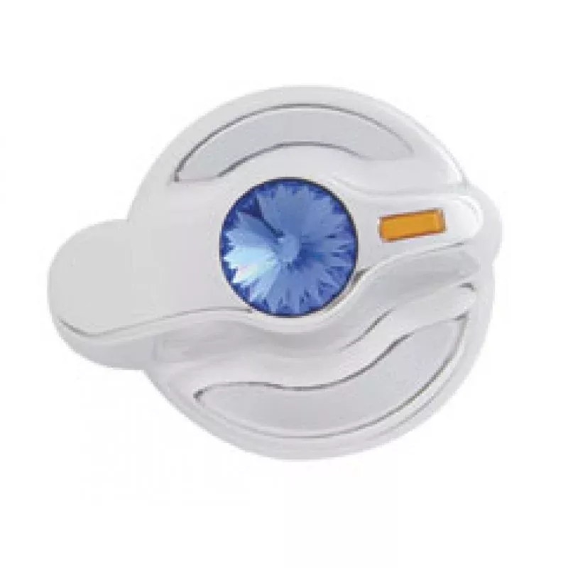 International chrome plastic air conditioner/heater control knob with jewel