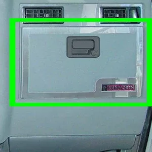 Kenworth 2002-2005 stainless steel glove box outer edge trim