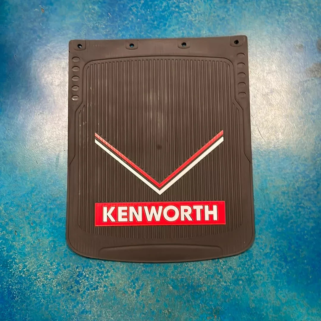 Kenworth 24″ x 30″ black rigid plastic mudflap – SINGLE