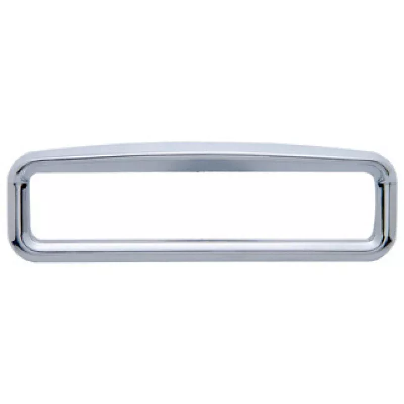 Kenworth chrome plastic glove box emblem surround w/visor