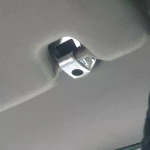 Kenworth T660/W900 chrome plastic sunvisor clip - PAIR