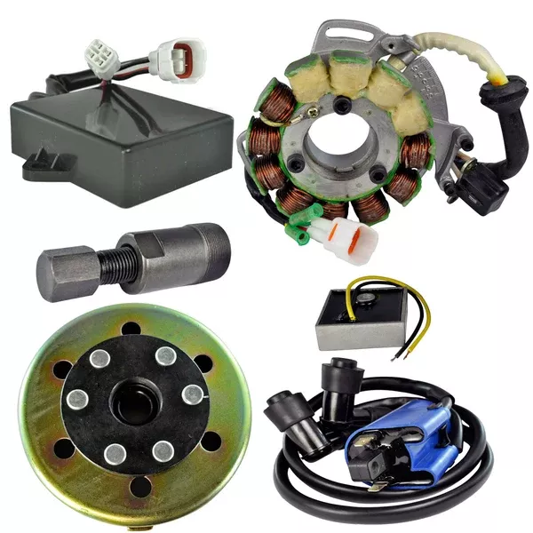 Kit Stator 200 W + Regulator + CDI + Coil + Flywheel + Puller for Yamaha YFZ 350 Banshee 1995-1996 | # 3GG-85510-00-00
