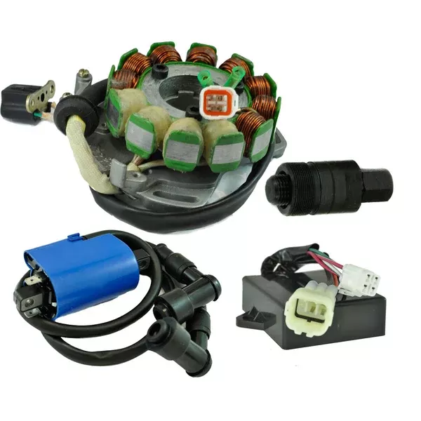 Kit Stator 200 W + Regulator Rectifier + CDI Box + Ignition Coil + Flywheel Puller for Yamaha YFZ 350 Banshee 1997-2006