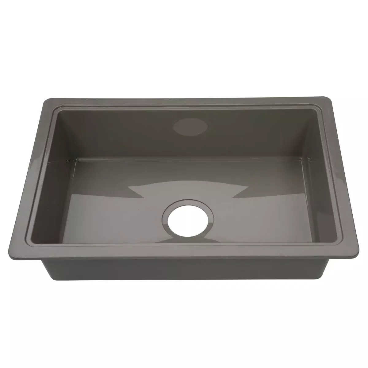 Lippert RV Single Kitchen Galley Sink – 25″ x 17″ x 6.6″ ABS Acrylic