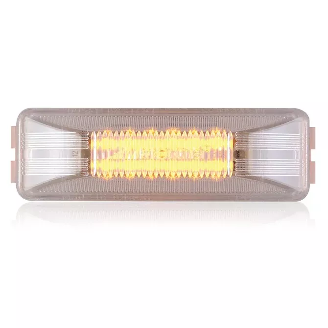 Maxxima amber 1″ x 4″ rectangular 12 diode LED marker light – CLEAR lens