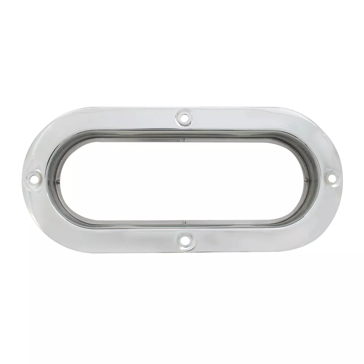 Oval stainless steel light mounting flange