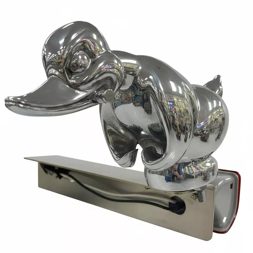 Paintable "Convoy" / "Death Proof" angry rubber duck hood ornament w/cigar