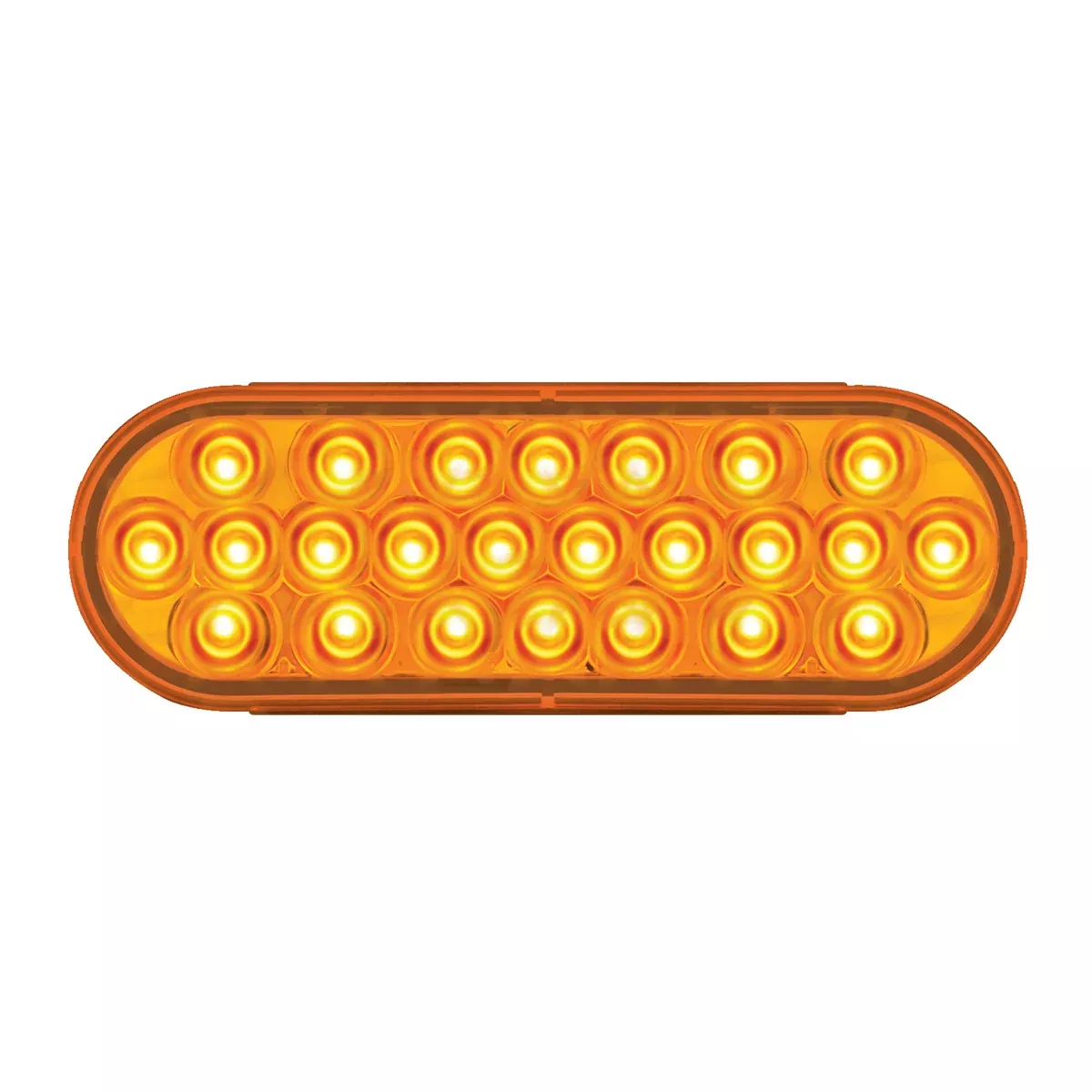 Pearl Amber oval 24 diode LED turn signal light