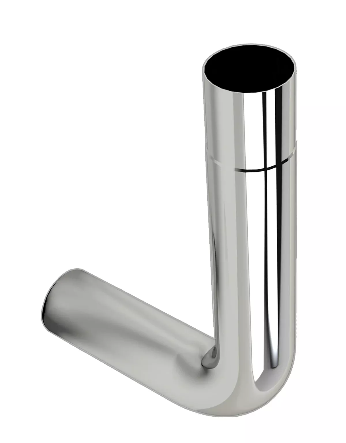 Peterbilt 359 /379 chrome 90-degree Rod Pickett-style exhaust elbow - 8