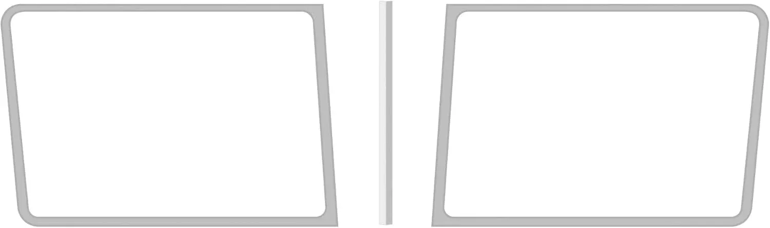 Peterbilt 379 / 386 / 388 / 389 premium stainless steel windshield surround set – 3 PIECE KIT