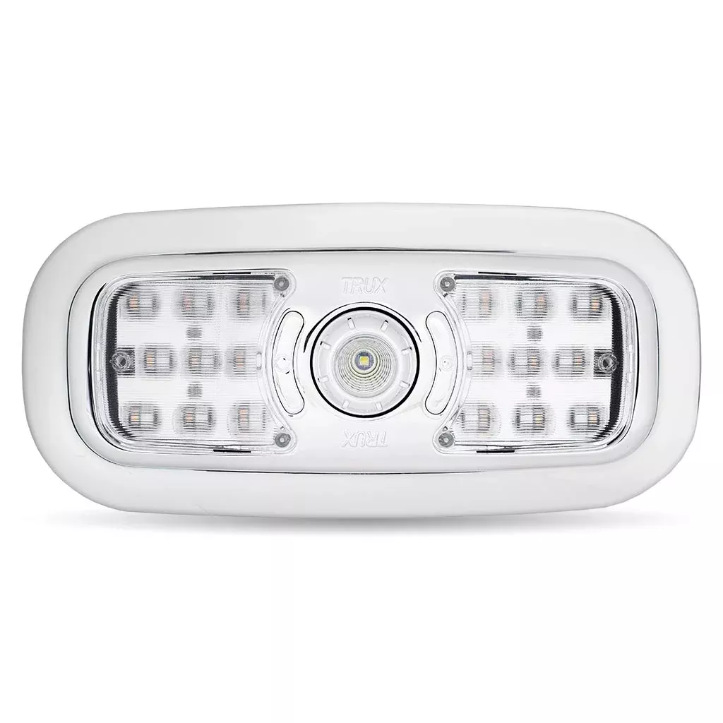 Peterbilt 379 / 386 / 389 2005+ 7-color LED OEM replacement overhead / dome / map light - SINGLE