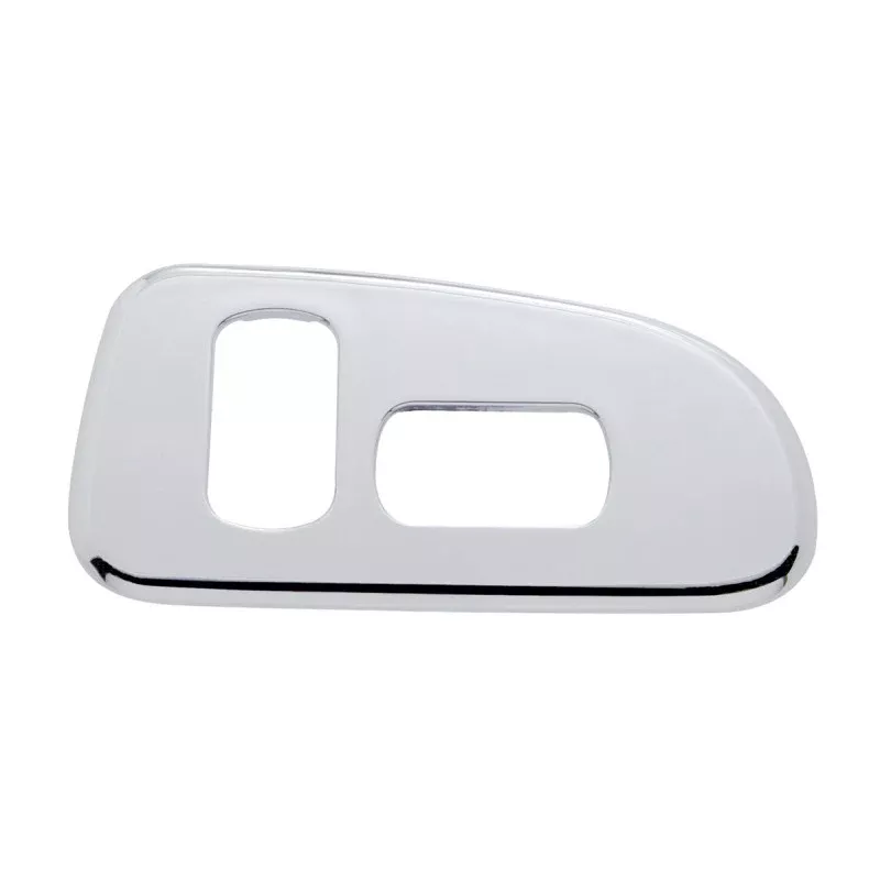 Peterbilt 379/389 2006+ chrome plastic door control panel – passenger’s side, 2 switch holes
