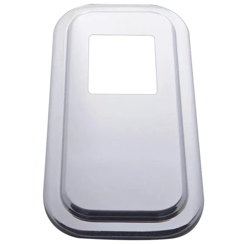 Peterbilt 379 short hood stainless steel shift plate cover