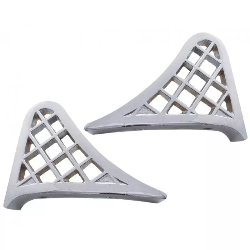 Peterbilt chrome cast aluminum rear of front fender steps – PAIR