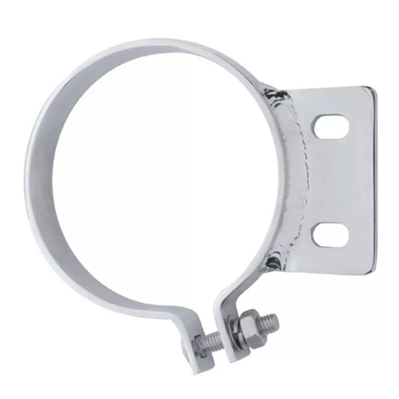 Peterbilt stainless steel 6″ diameter exhaust clamp, 2 hole