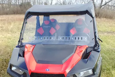 Polaris General – 1 Pc Windshield with Vent Option by 3 Star Industries