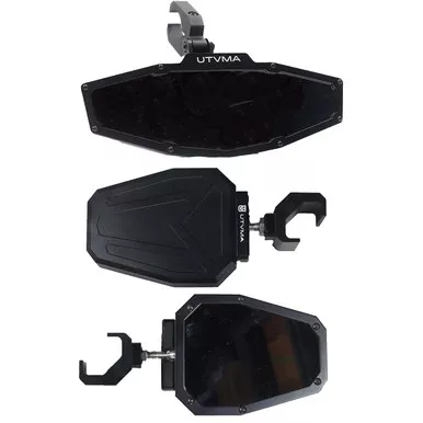 Polaris General (C-Clamp Mount) Rearview & Sideview Mirror Kit by UTV Mountain