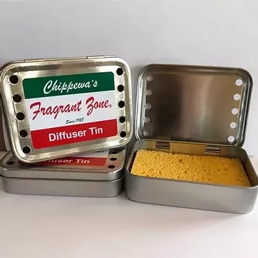 Rectangular diffuser container & sponge for liquid fragrances