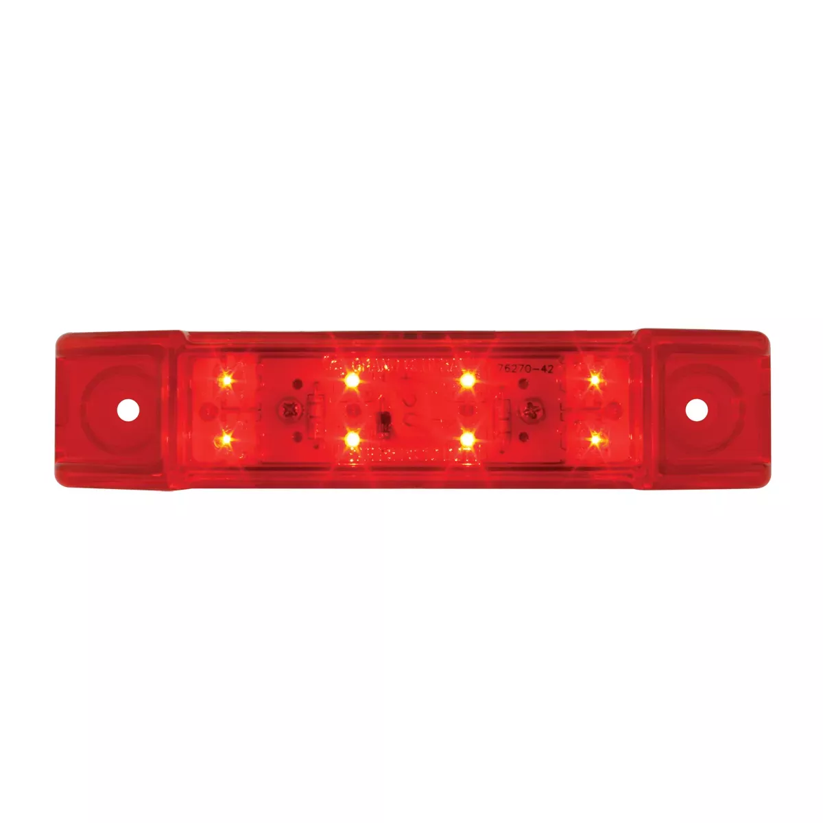 Red 8 diode LED trailer top rail marker light