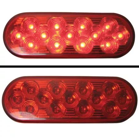 Red oval 13 diode LED stop/turn/tail light