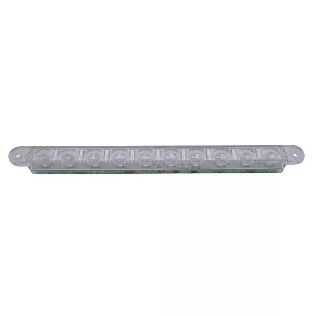 Red thin 9″ long LED stop/turn/tail light bar – CLEAR lens
