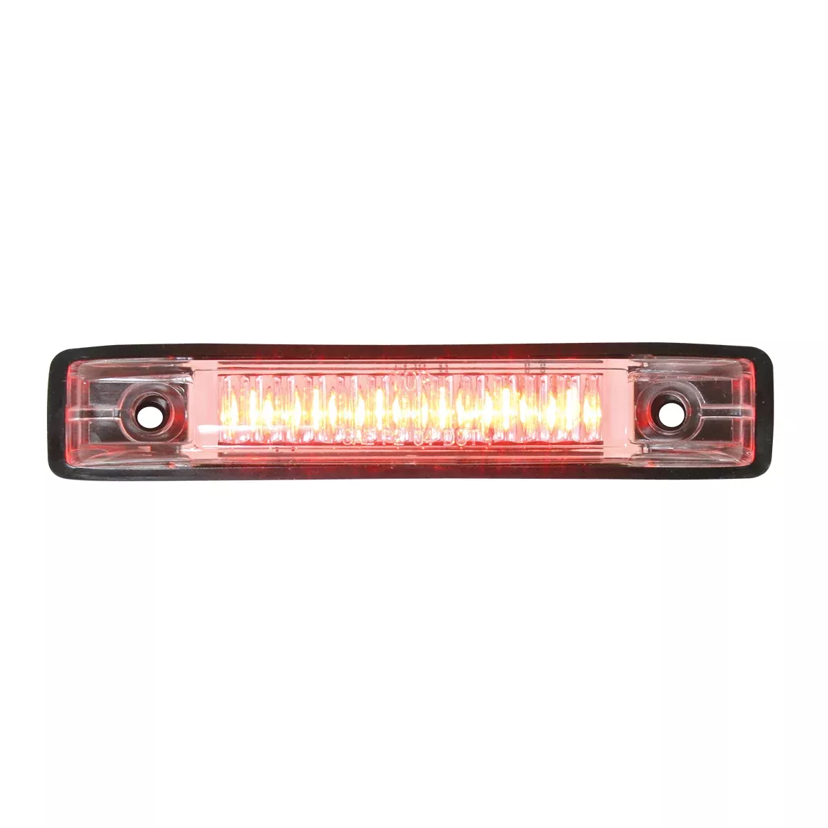 Red thin line 6 diode LED marker/clearance light – CLEAR lens