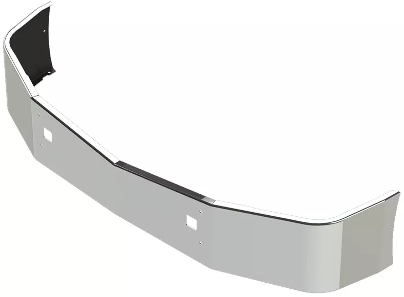 Set Back Axle Steel Chrome Bumper For Peterbilt 579