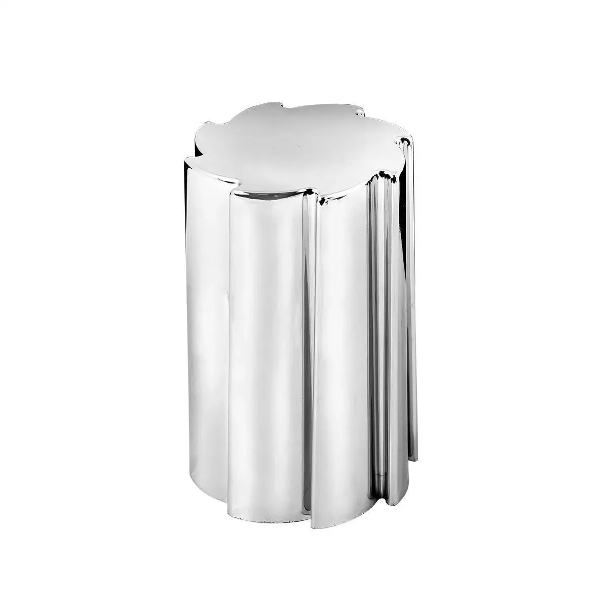 “Sonic” chrome plastic 33mm threaded lugnut cover