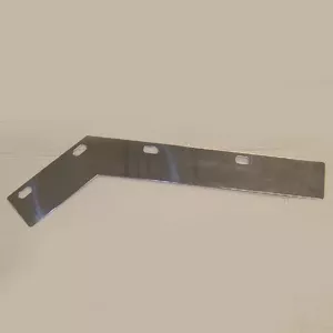 Stainless steel angled top mudflap plate – PAIR