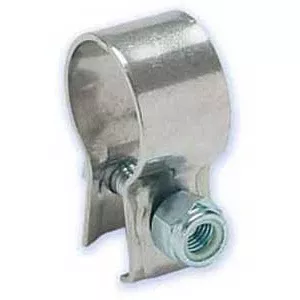 Stainless steel clamp for universal fender post mounting tube