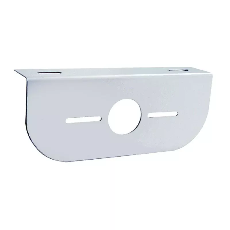 Stainless steel light bracket w/1 combo light hole ONLY – rounded edge