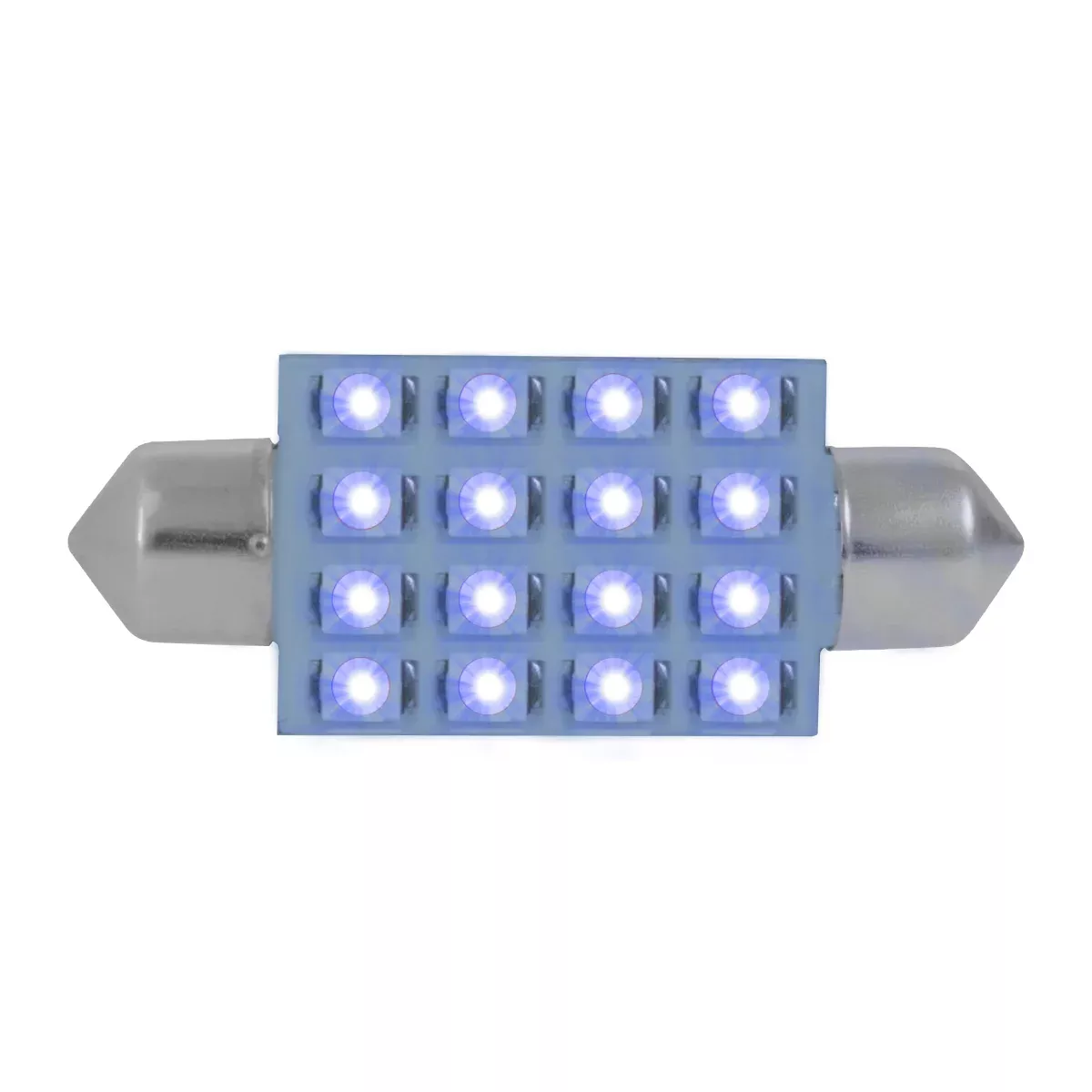 Super Bright 16-diode LED 211 dome light bulb – PAIR – Blue