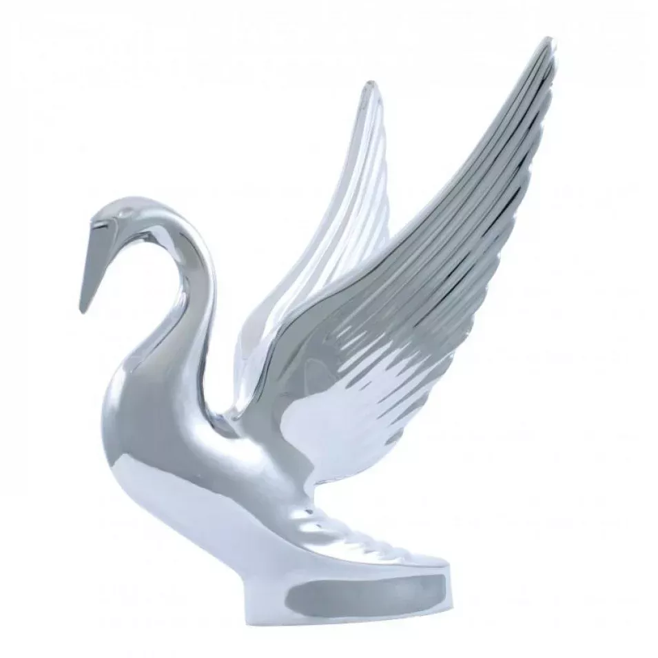 Swan / Bugler chrome hood ornament