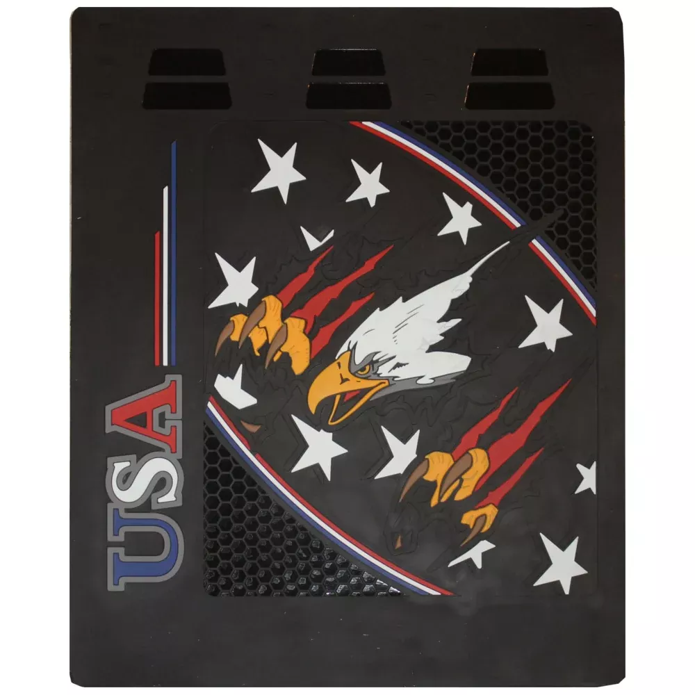 USA Flying Eagle 24″ x 30″ colored rubber mudflap – PAIR