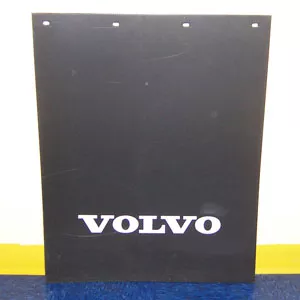 Volvo 24″ x 30″ black mudflap w/white stamped logo