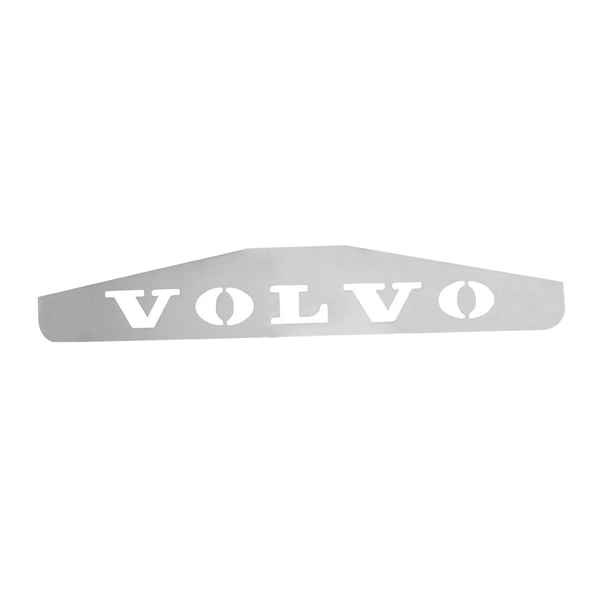“Volvo” chrome 24″ mudflap weight w/welded studs