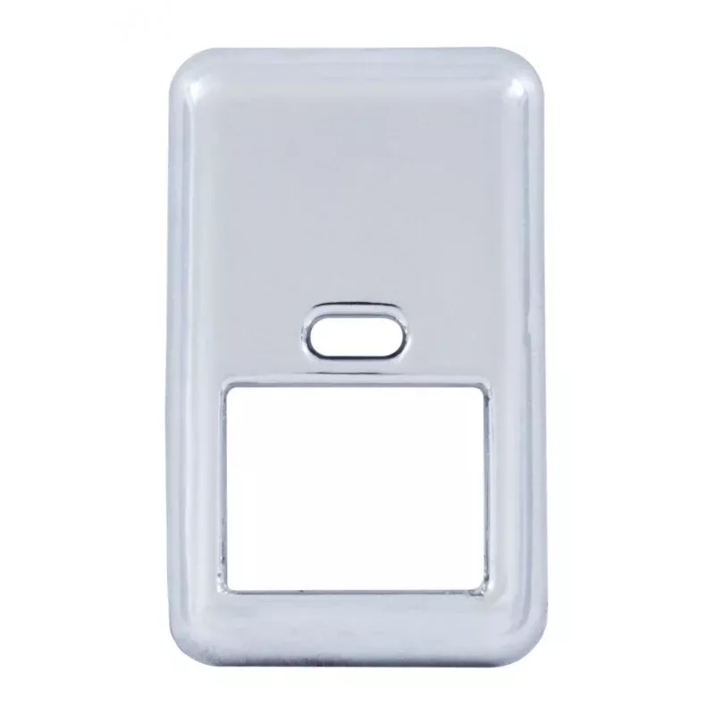 Volvo chrome plastic rocker switch cover w/cutout