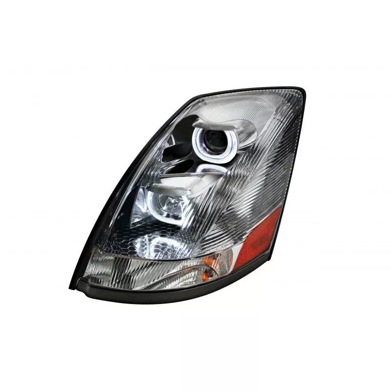Volvo VN/VNL 2004-2017 projection-style headlight w/”Glo” bar