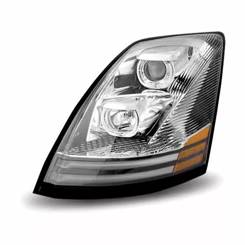 Volvo VN/VNL Projection Headlight w/ LED – Driver Side