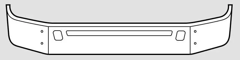 Volvo VNM Steel Chrome Bumper