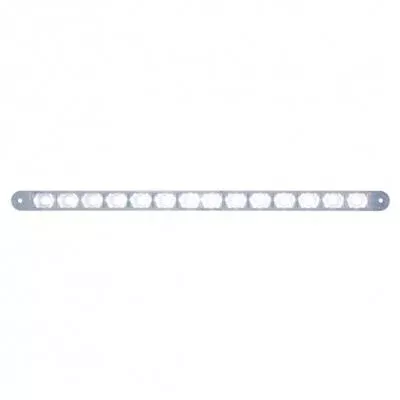 White thin 12″ long LED auxiliary light bar – single function