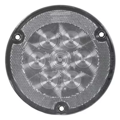 White Ultra-Thin 4″ round 10 diode LED flange mount backup/reverse light