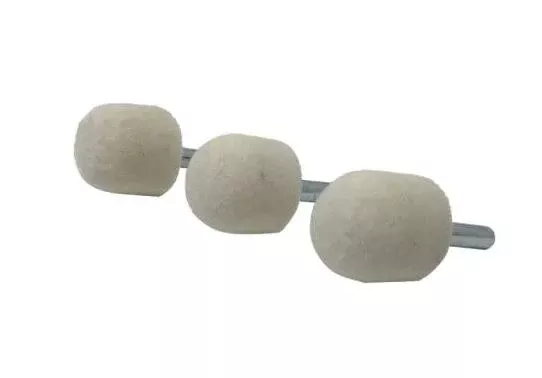 Zephyr 1"X1" Felt Goblet for 1/4"-3/8" Chuck (3 Pack) 1X1FG