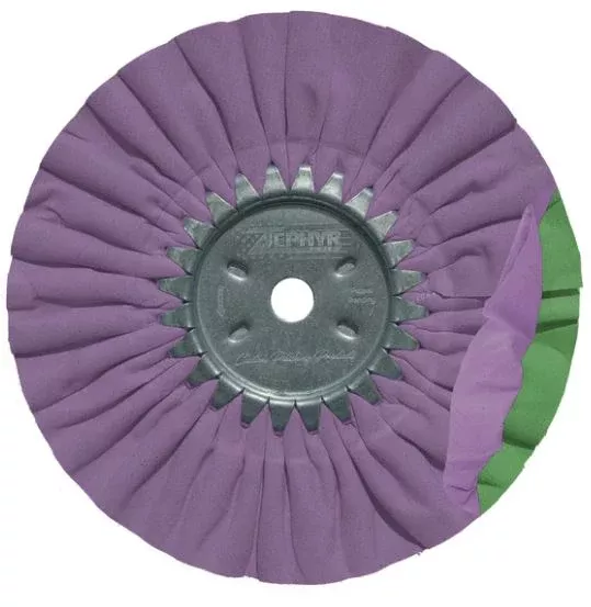 Zephyr Standard Airway Buffing Wheel Purple/Green AWP58-8SC